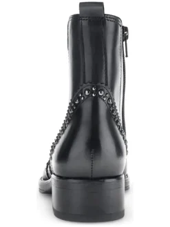 Leder-Boots in Schwarz