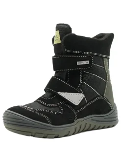 Leder-Boots in Schwarz