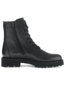 Leder-Boots in Schwarz