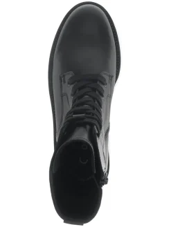 Leder-Boots in Schwarz