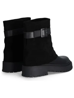 Leder-Boots in Schwarz