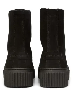 Leder-Boots in Schwarz