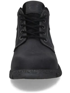 Leder-Boots in Schwarz