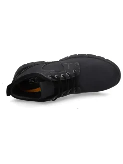 Leder-Boots in Schwarz