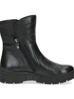 Leder-Boots in Schwarz