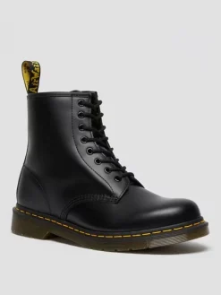 Leder-Boots in Schwarz