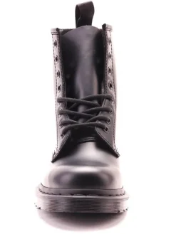 Leder-Boots in Schwarz