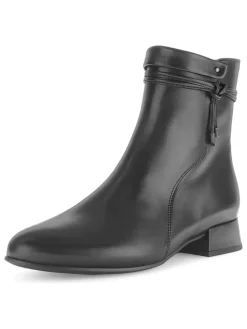 Leder-Boots in Schwarz