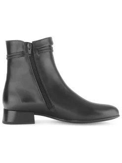 Leder-Boots in Schwarz