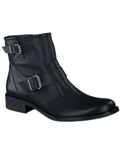 Leder-Boots in Schwarz