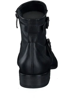 Leder-Boots in Schwarz