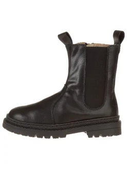 Leder-Boots in Schwarz