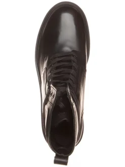 Leder-Boots in Schwarz