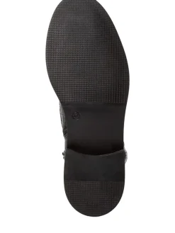 Leder-Boots in Schwarz