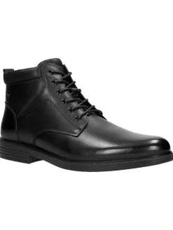 Leder-Boots in Schwarz