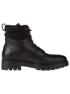 Leder-Boots in Schwarz