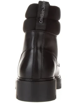 Leder-Boots in Schwarz