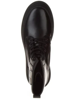 Leder-Boots in Schwarz