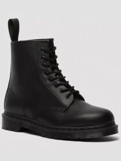 Leder-Boots in Schwarz