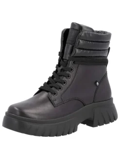 Leder-Boots in Schwarz