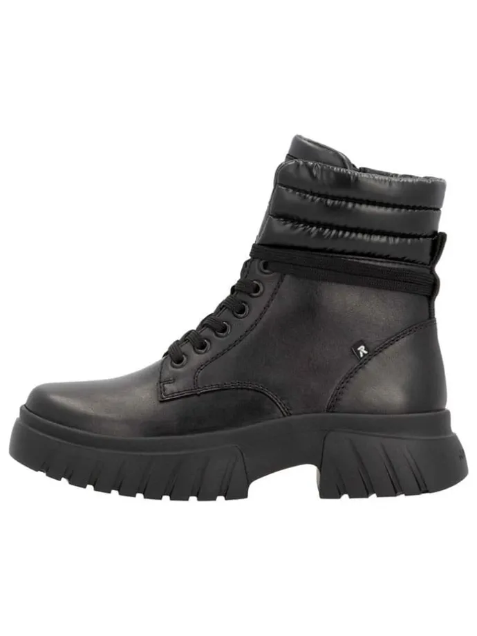 Leder-Boots in Schwarz