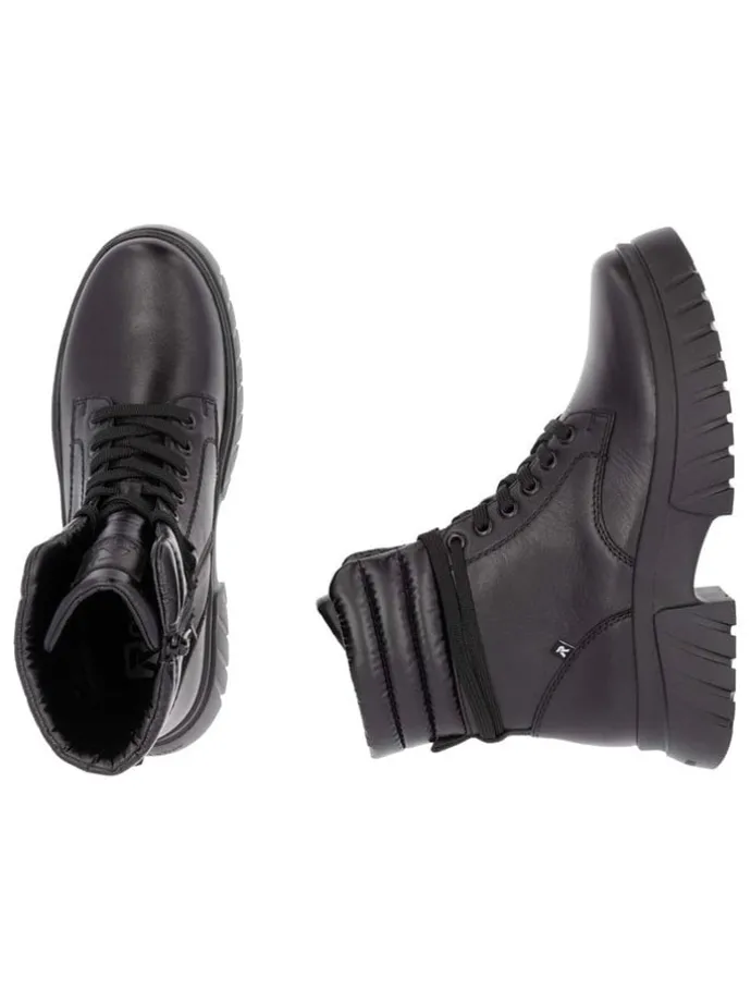 Leder-Boots in Schwarz