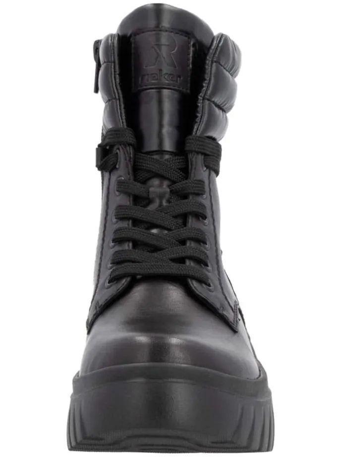 Leder-Boots in Schwarz