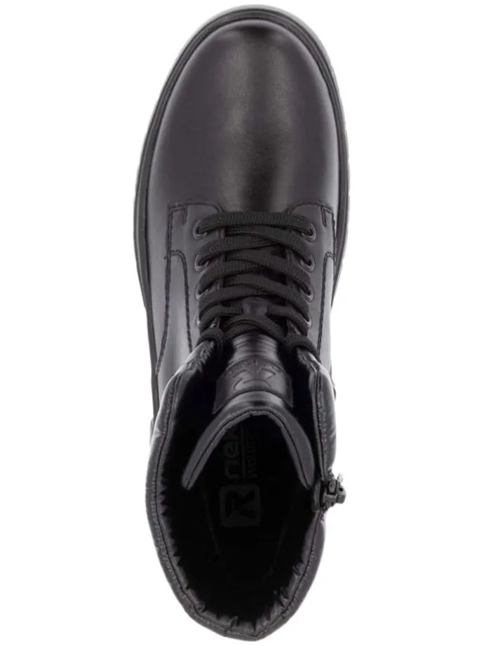 Leder-Boots in Schwarz