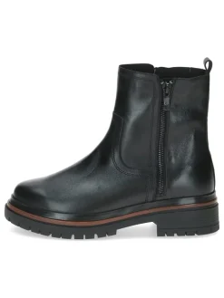 Leder-Boots in Schwarz