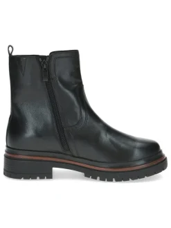 Leder-Boots in Schwarz