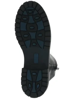 Leder-Boots in Schwarz