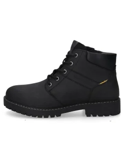 Leder-Boots in Schwarz