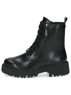 Leder-Boots in Schwarz