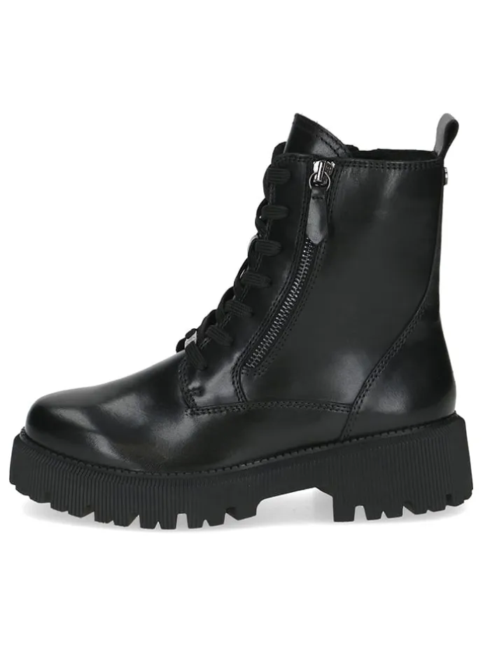 Leder-Boots in Schwarz