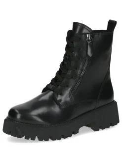 Leder-Boots in Schwarz