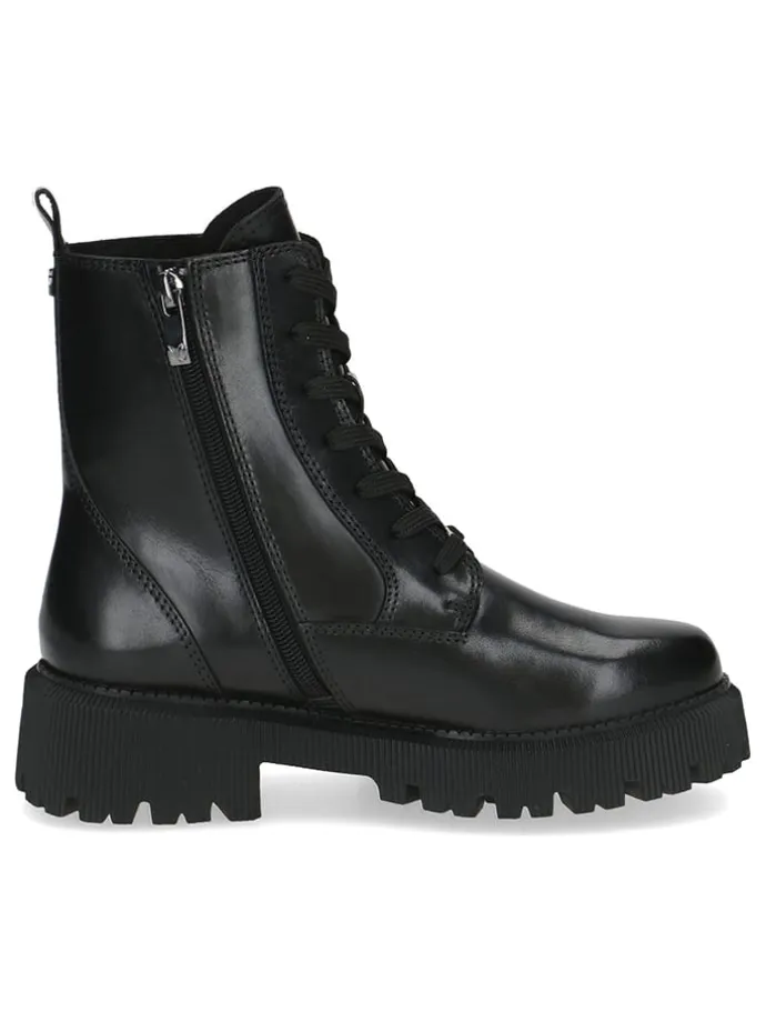 Leder-Boots in Schwarz