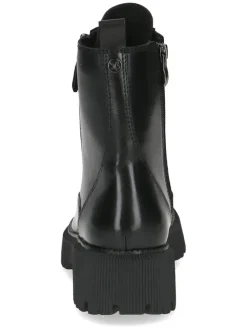 Leder-Boots in Schwarz