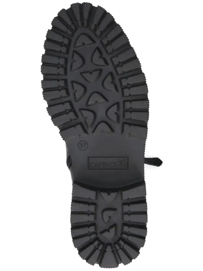 Leder-Boots in Schwarz