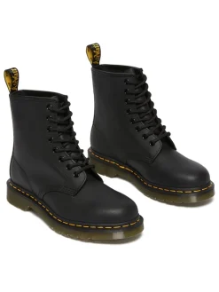 Leder-Boots in Schwarz