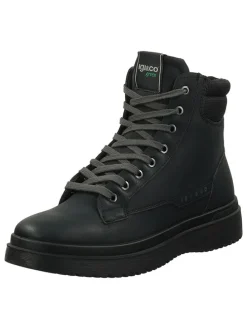 Leder-Boots in Schwarz