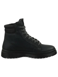 Leder-Boots in Schwarz