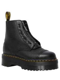 Leder-Boots in Schwarz