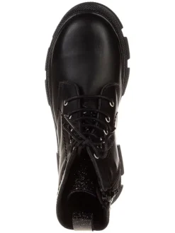 Leder-Boots in Schwarz