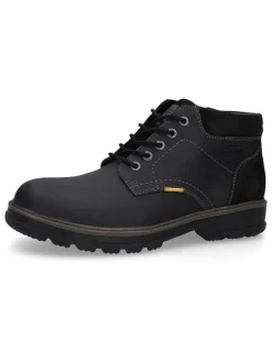 Leder-Boots in Schwarz