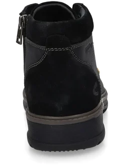 Leder-Boots in Schwarz