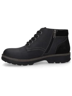 Leder-Boots in Schwarz