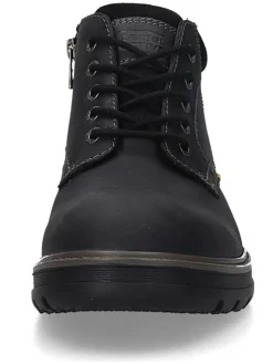 Leder-Boots in Schwarz