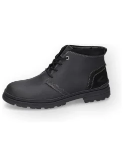 Leder-Boots in Schwarz