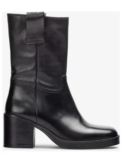 Leder-Boots "Julen" in Schwarz