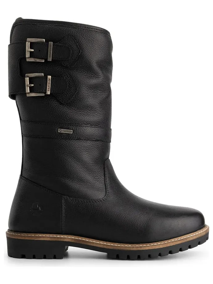 Leder-Boots "Klondike" in Schwarz